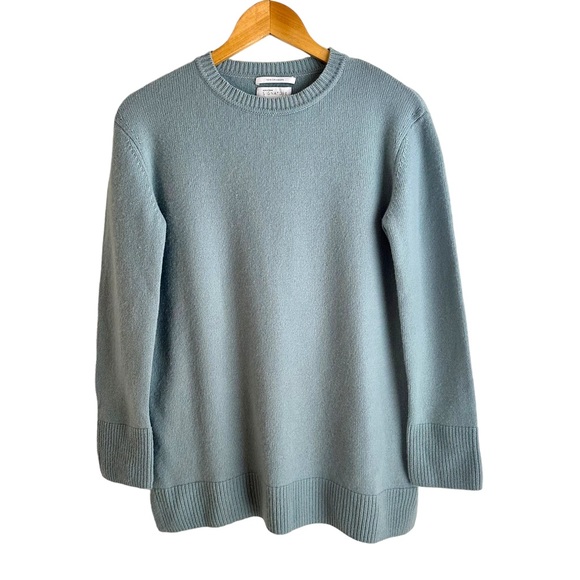 Nordstrom | Sweaters | Nordstrom Signature 0 Cashmere Light Blue Crewneck  Sweater Size Small | Poshmark